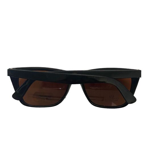 Classic  Mens Driving Sunglasses Black Plastic Frames Amber Lens USA Bonus Pair - Picture 4 of 13